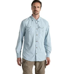 Craghoppers NosiLife Adventure III overhemd heren niagra blue