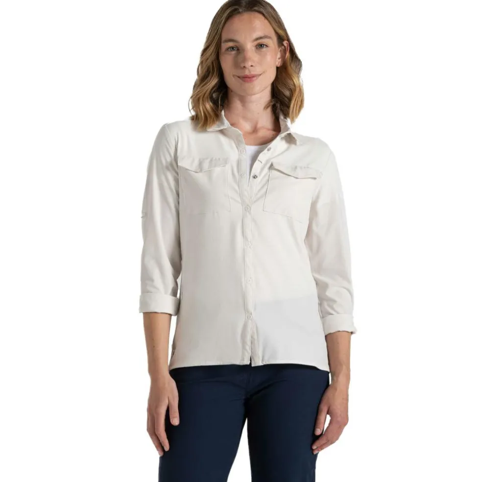 Craghoppers NosiLife Pro V blouse dames sea salt