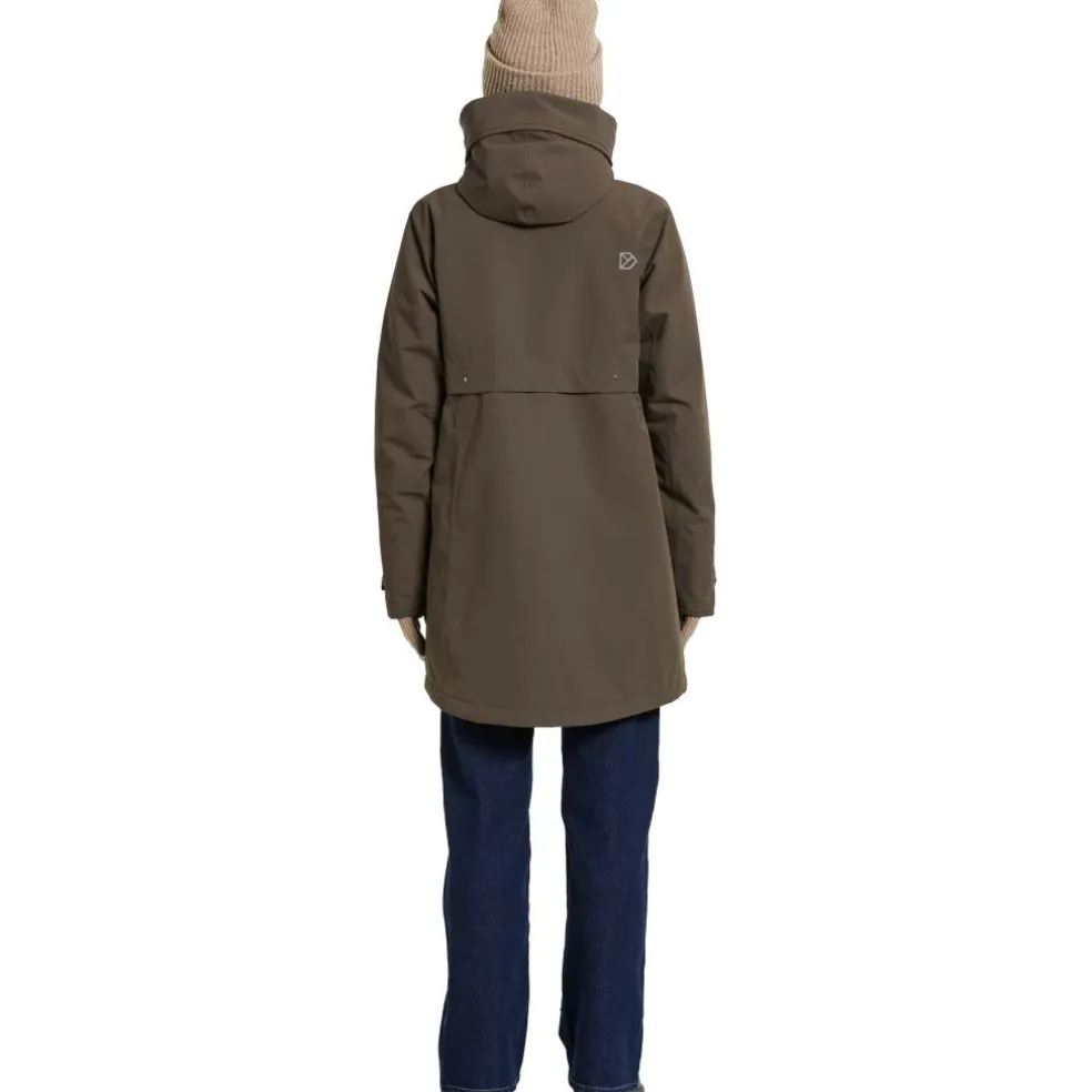 Didriksons Helle parka outdoor jack dames mocha brown