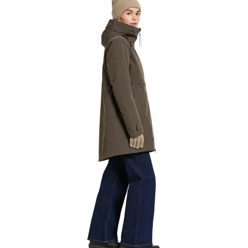 Didriksons Helle parka outdoor jack dames mocha brown