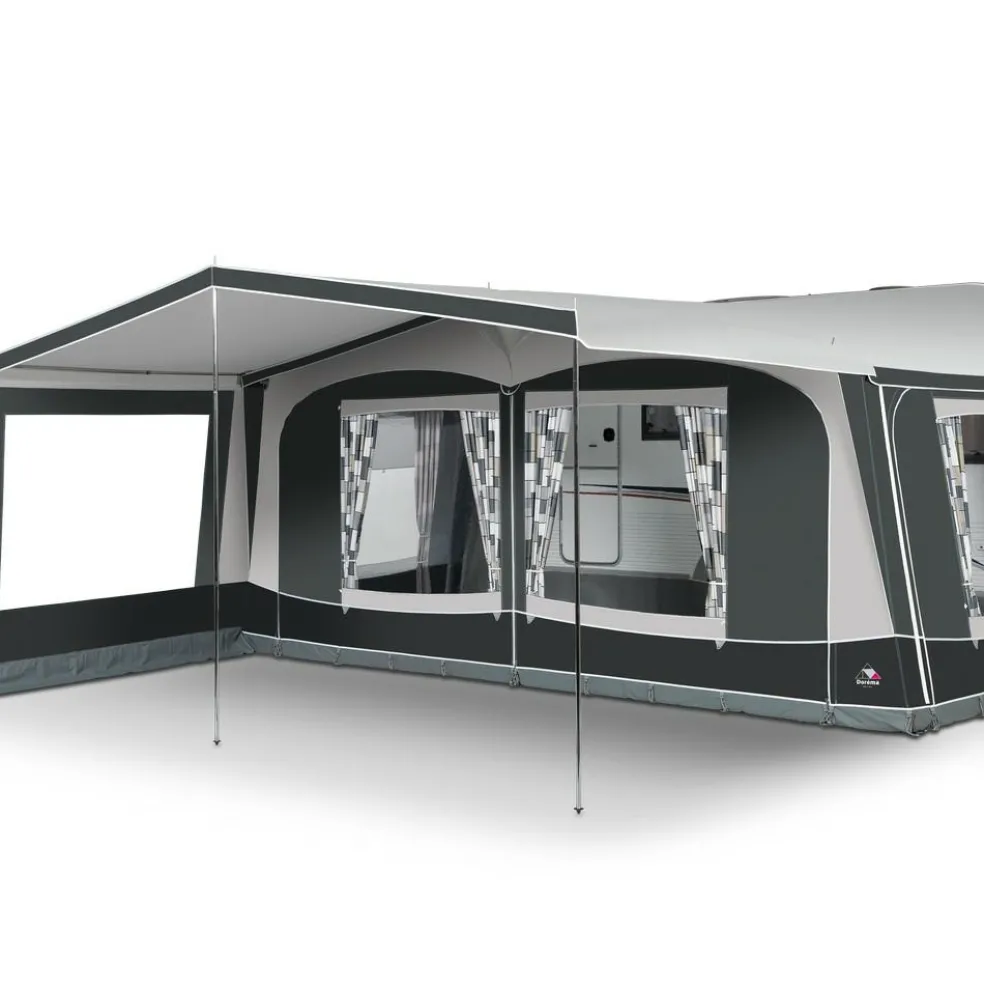 Doréma Locarno Plus voortentluifel 25 mm aluminium frame antraciet