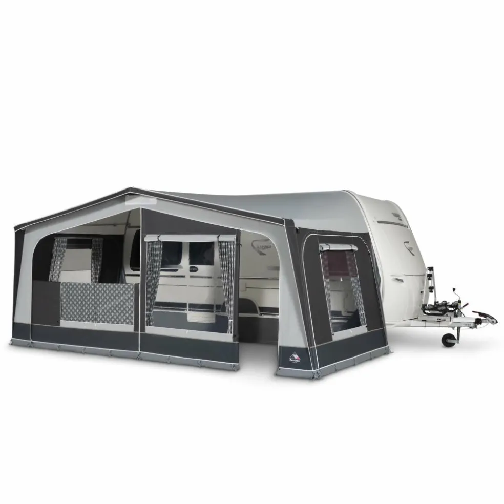 Doréma Monza 240 DeLuxe voortent 25 mm stalen frame antraciet