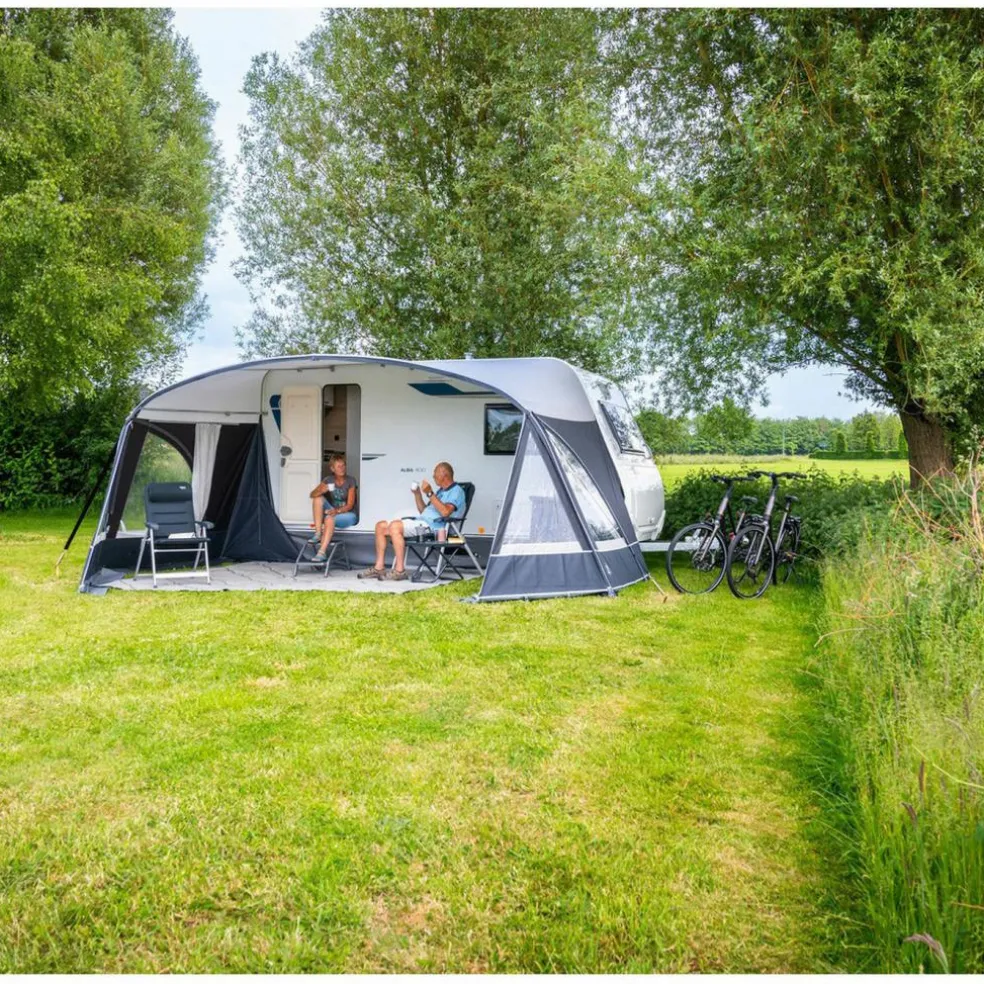 Doréma Porto voortentluifel 28 mm aluminium frame antraciet grijs