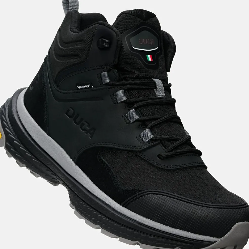 Duca Walking Cosimo Mid WP wandelschoenen heren black cool grey