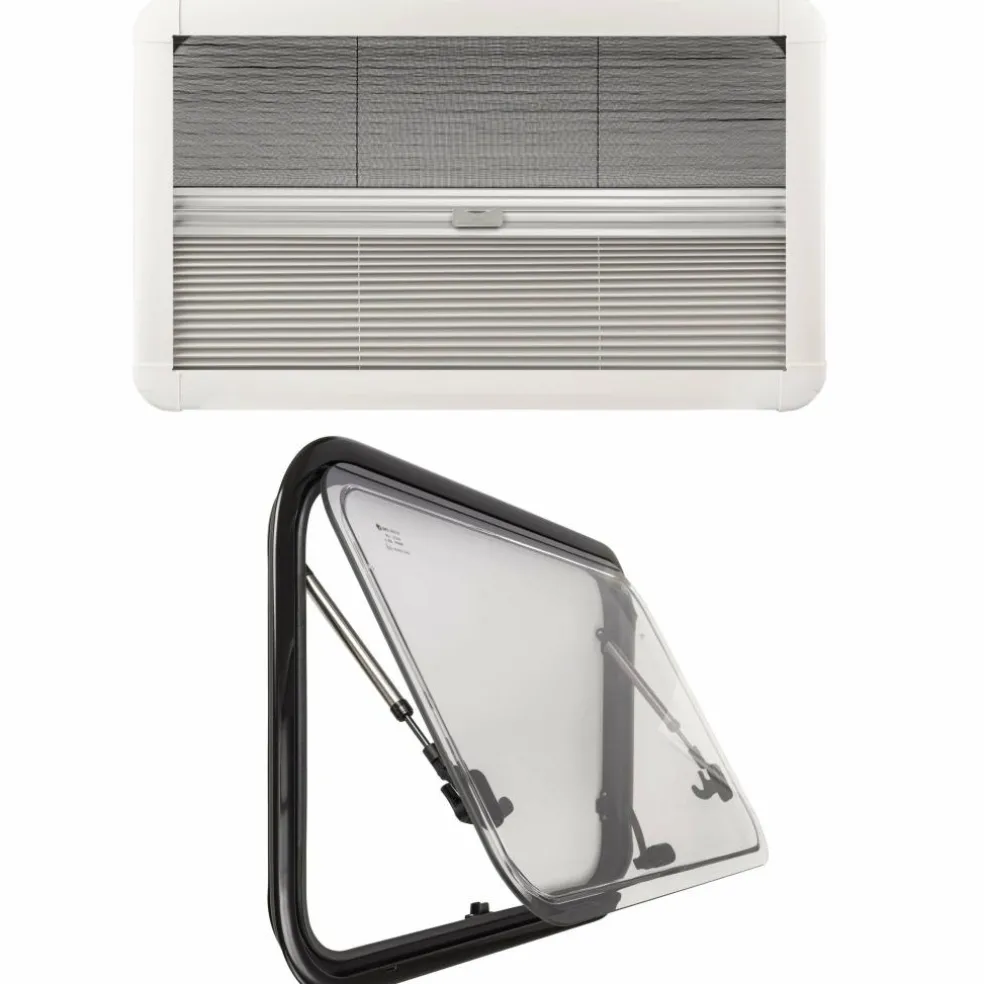 DWS Camping Klapraam transparant inclusief combihor wit 700 x 450 mm