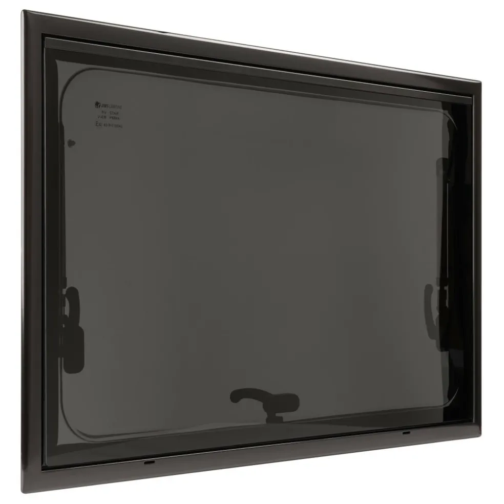 DWS Camping Rechthoekig klapraam inclusief combihor zwart 1000 x 500 mm