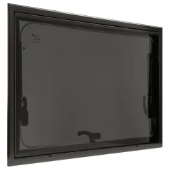 DWS Camping  Rechthoekig klapraam inclusief combihor zwart  700 x 450 mm