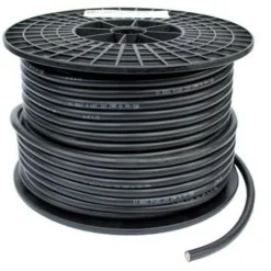 DWS Dubbel geïsoleerde kabel zwart 25 mm