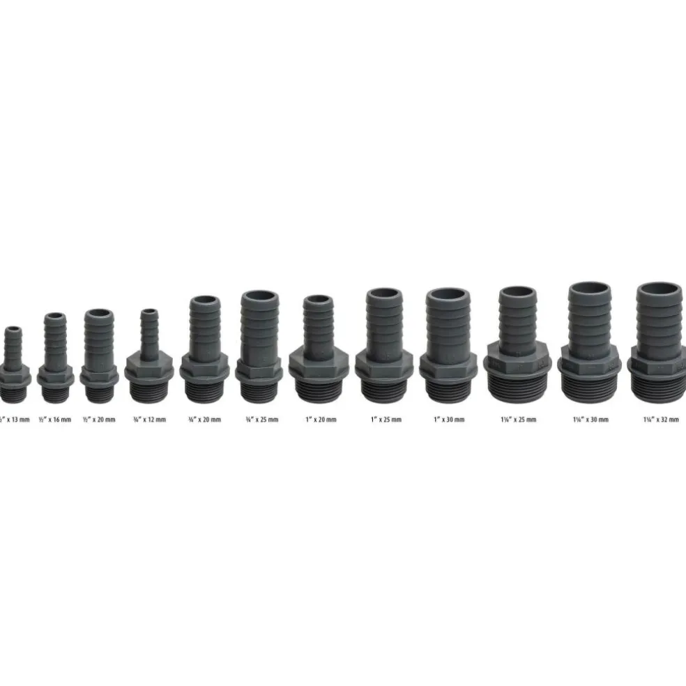 DWS PVC slangtule buitendraad 1 1/4 inch x 30 mm