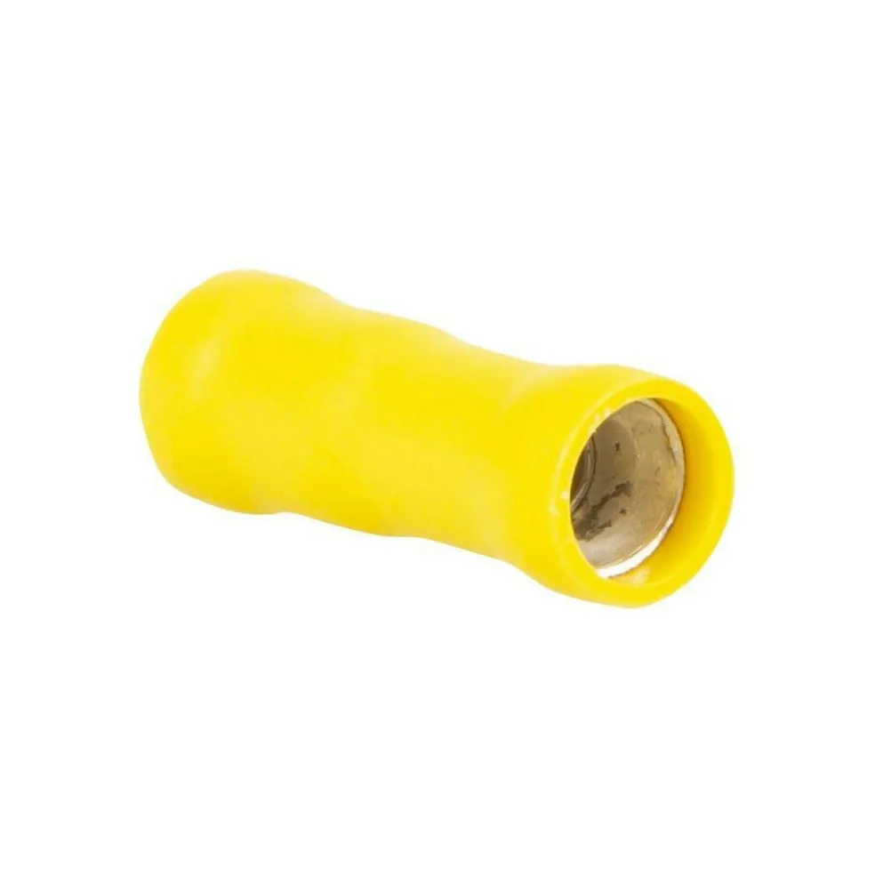 DWS Rondstekkerhuls 5 mm geel per 10 stuks