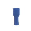 DWS Vlakstekkerhuls geisoleerd 6,3 mm blauw per 10 stuks