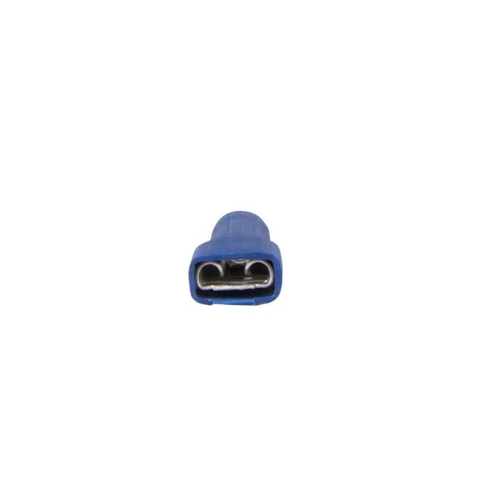 DWS Vlakstekkerhuls geisoleerd 6,3 mm blauw per 10 stuks