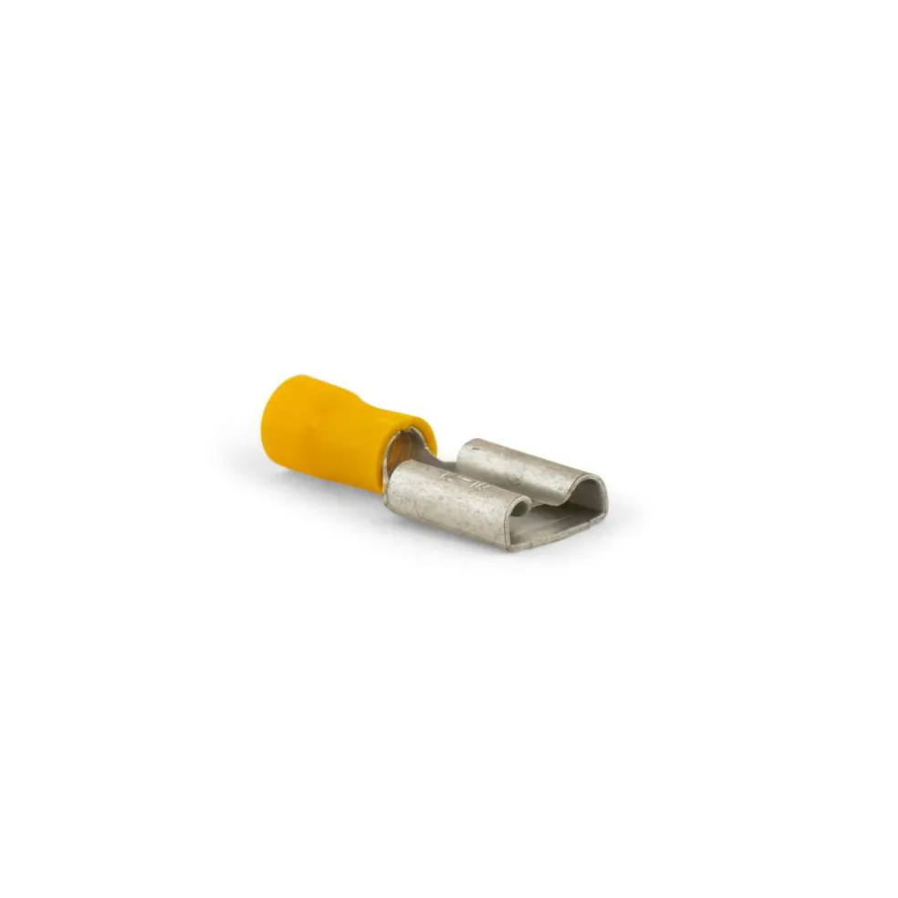 DWS Vlakstekkerhuls 9,4 mm geel per 10 stuks