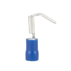 DWS Vlakstekkerhuls 6,3 mm met extra tab blauw per 10 stuks