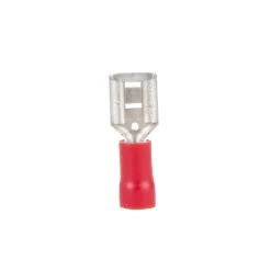 DWS Vlakstekkerhuls 6,3 mm rood per 10 stuks