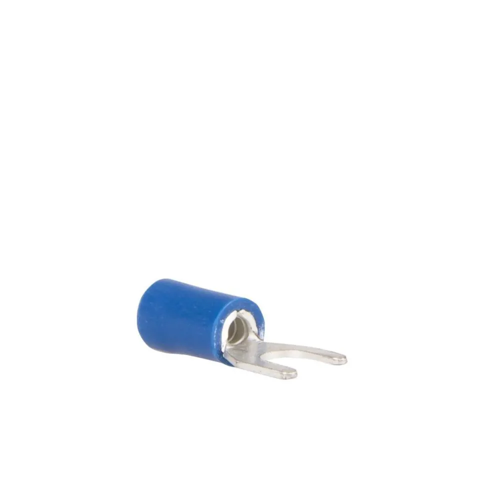 DWS Vork kabelschoen M4 blauw per 10 stuks