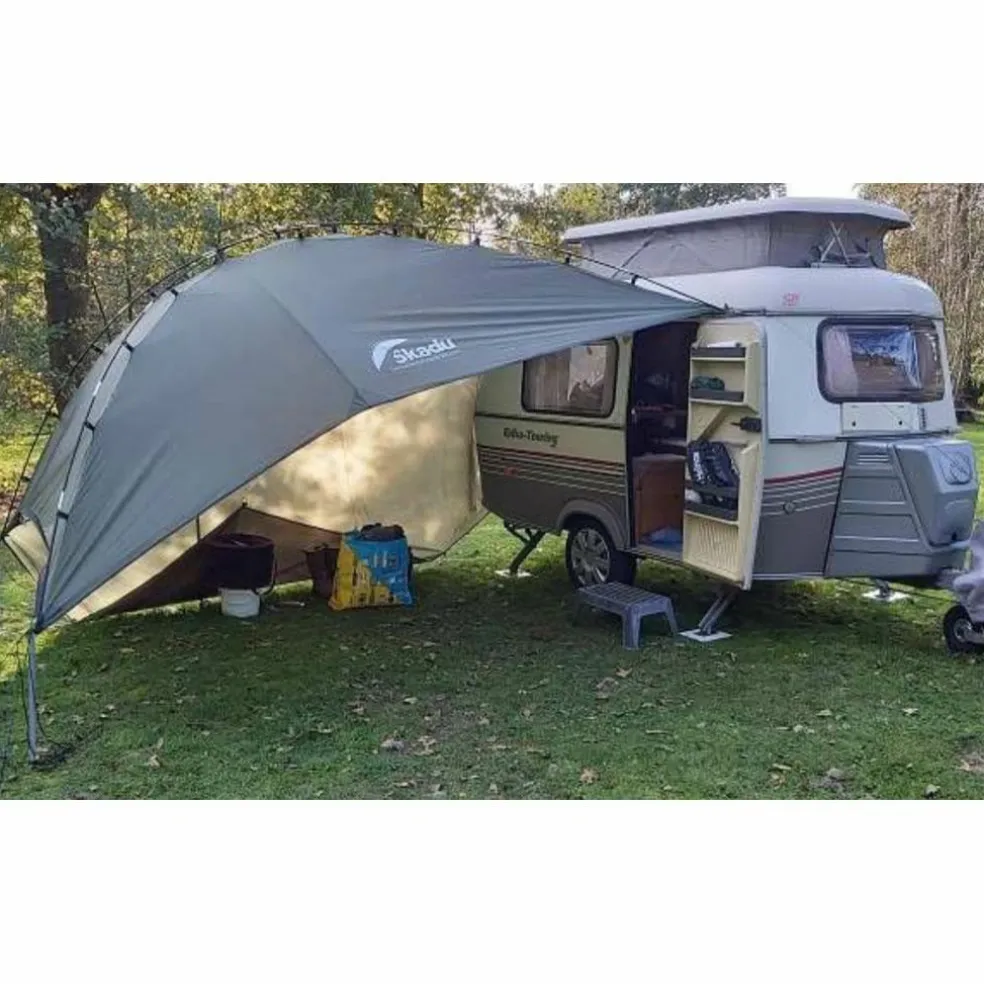 Femkes Rooftoptents Skadu Too luifel met zijwanden blue grey