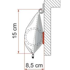 Fiamma CaravanStore 255 zakluifel - Royal Grey