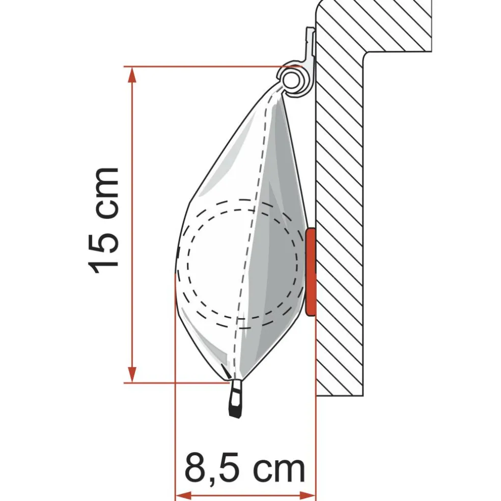 Fiamma CaravanStore 255 zakluifel - Royal Grey