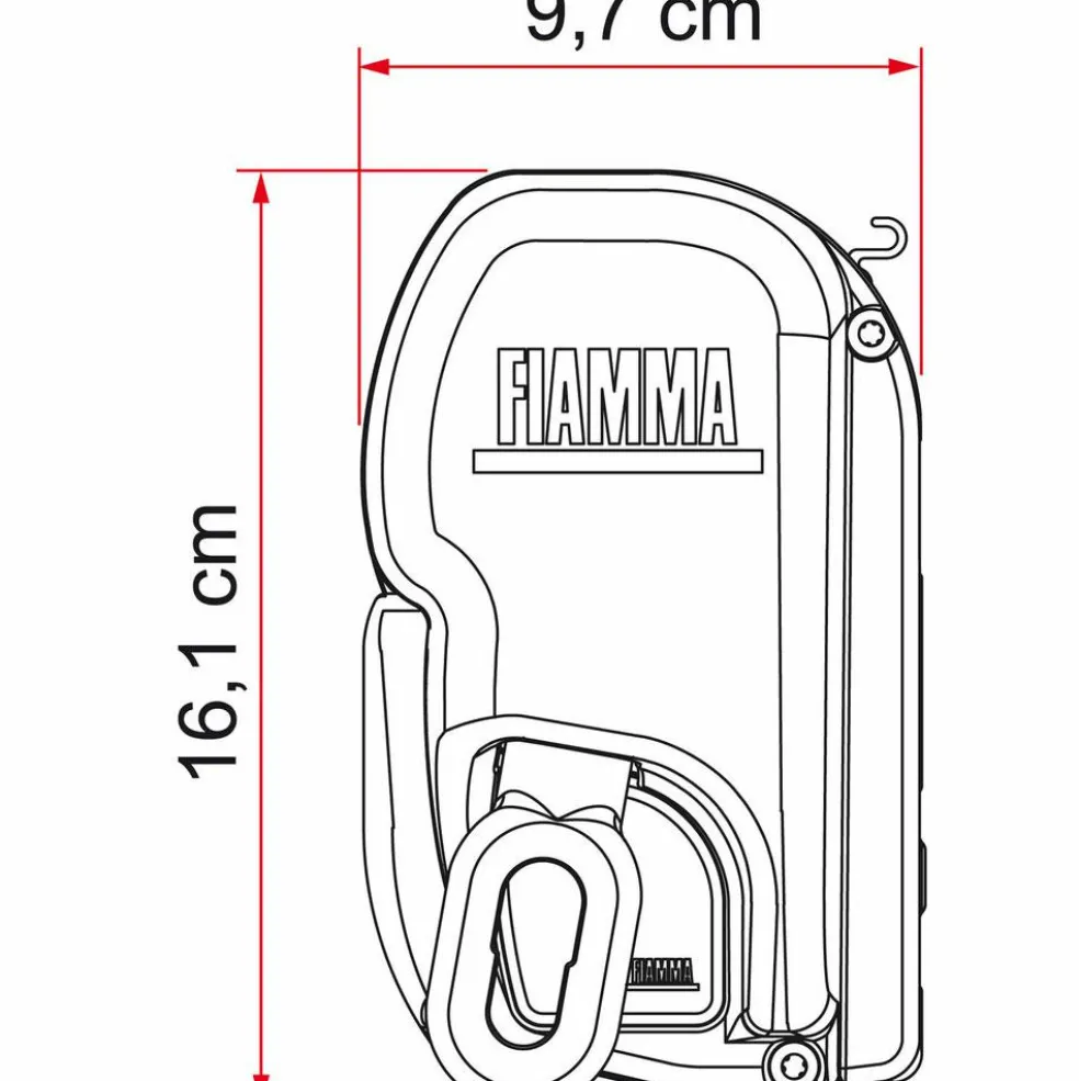 Fiamma F45 L 450 cassetteluifel titanium - Royal Grey