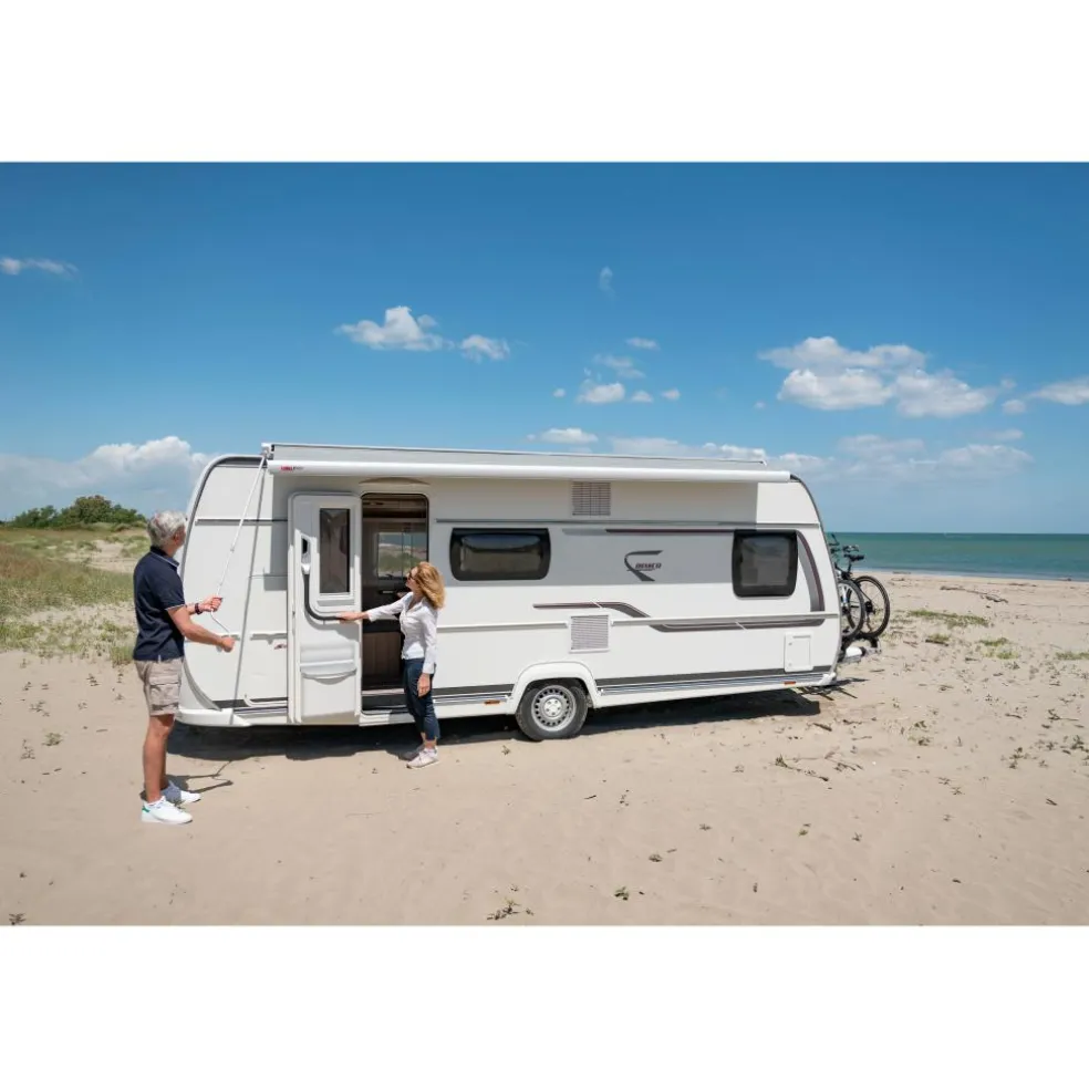 Fiamma F80s 370 cassetteluifel polar white - Royal Grey V25