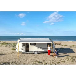 Fiamma F80s 370 cassetteluifel polar white - Royal Grey V25