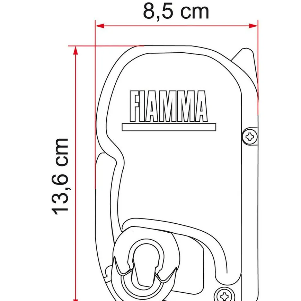 Fiamma F45 S 400 cassetteluifel titanium - Royal Grey
