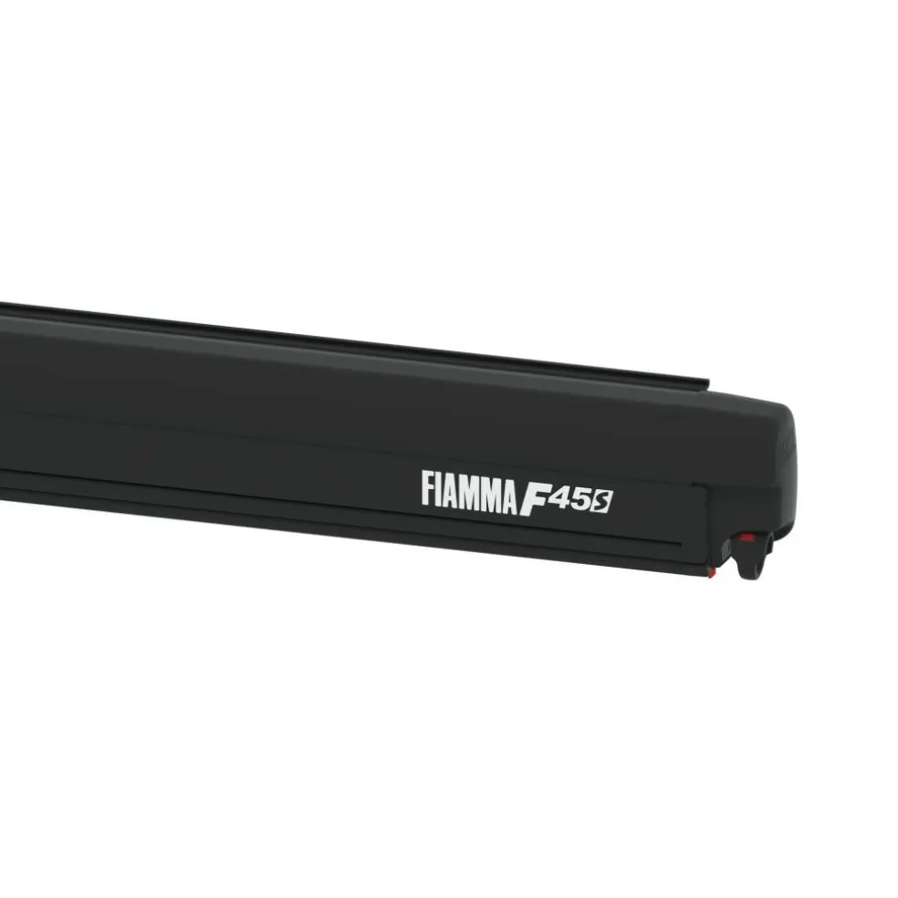 Fiamma F45 S 300 VW Multivan Transporter T5 T6 met C-rail cassetteluifel deep black - Royal grey