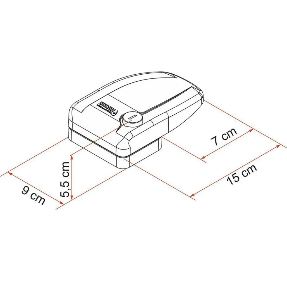 Fiamma Safe Door veiligheidsslot zwart 3 stuks