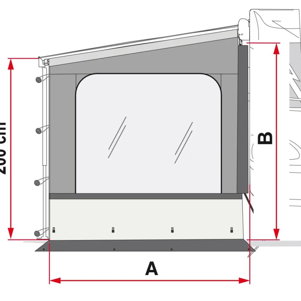 Fiamma Side W Pro XXL F45 F65 F80 zijwand