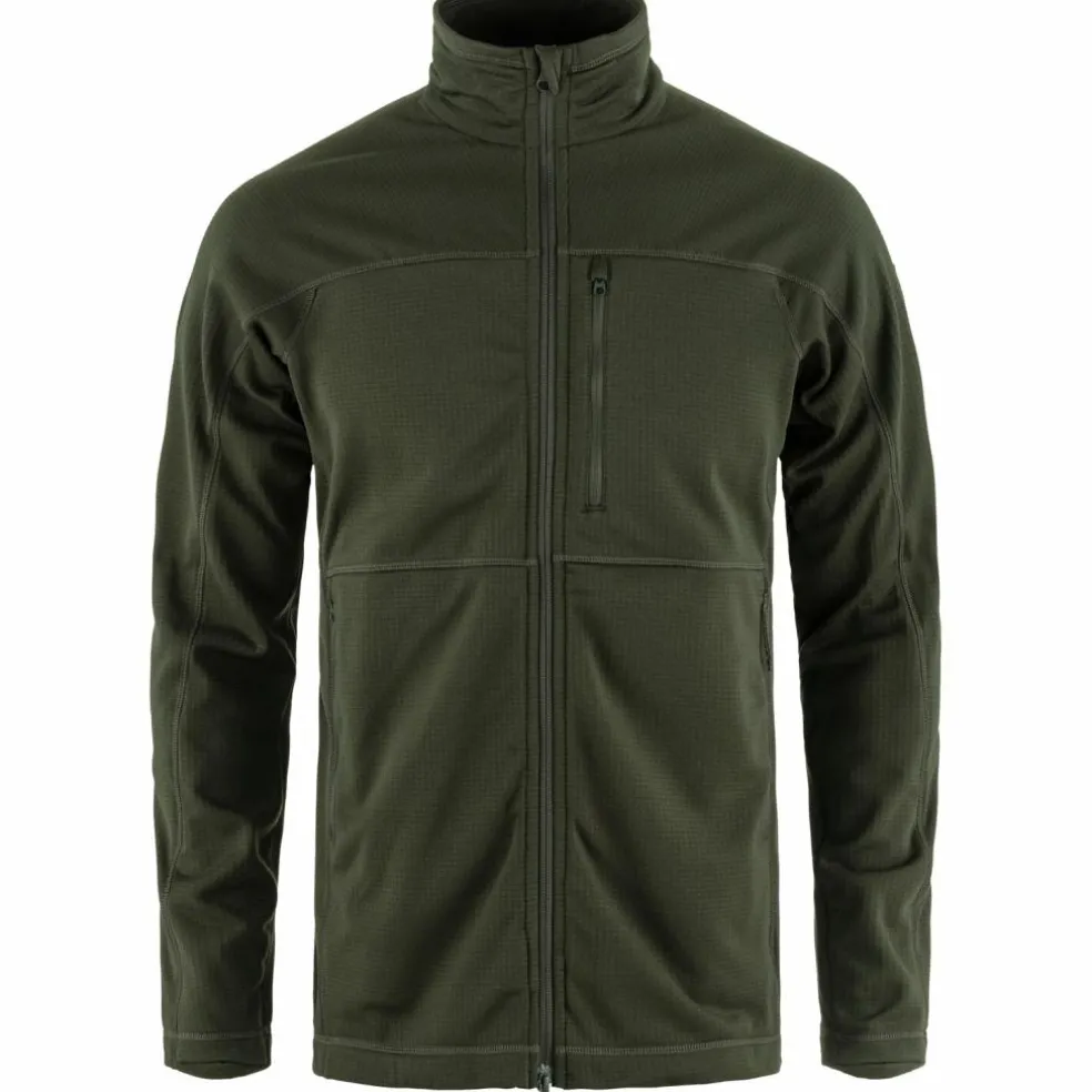 Fjällräven Abisko Lite fleece vest heren deep forest