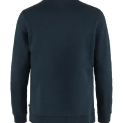 Fjällräven Logo sweater heren dark navy