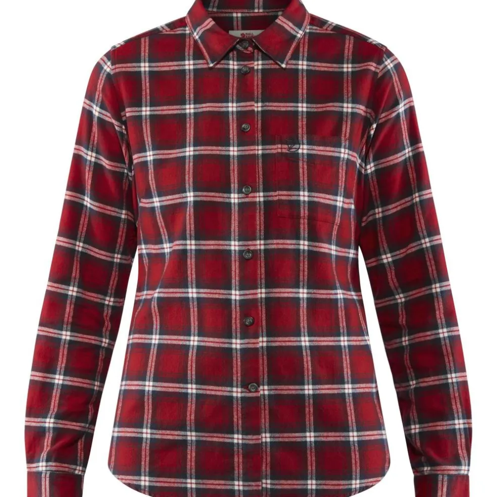 Fjällräven Övik Flannel blouse dames deep red
