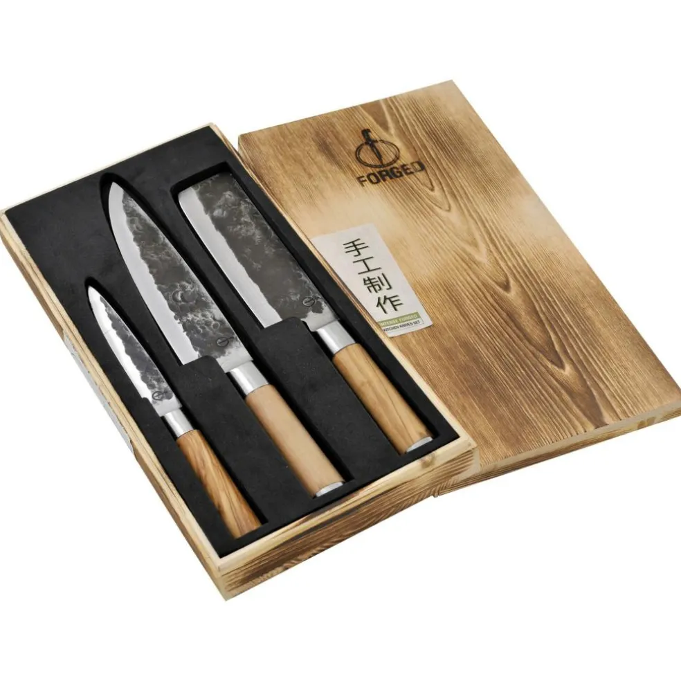 Forged Olive 3-delige messenset