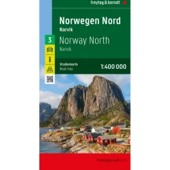 Freytag & Berndt  Noord-Noorwegen Tromsø Bodø Narvik wegenkaart