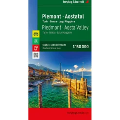 Freytag & Berndt  Piemonte Aosta Vallei Turijn Genua Lago Maggiore wegenkaart