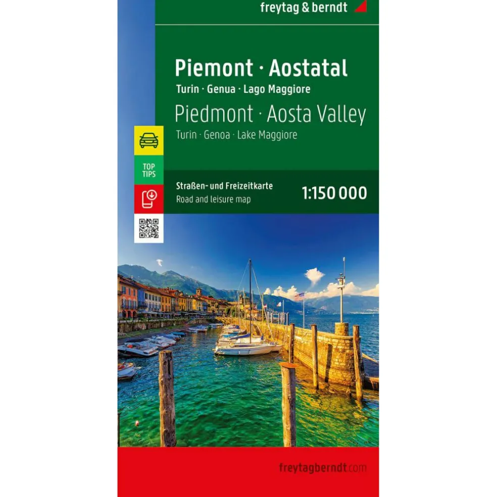 Freytag & Berndt Piemonte Aosta Vallei Turijn Genua Lago Maggiore wegenkaart