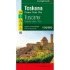 Freytag & Berndt  Toscane Florence Siena Pisa vrijetijds- en  wegenkaart