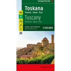 Freytag & Berndt Toscane Florence Siena Pisa vrijetijds- en wegenkaart