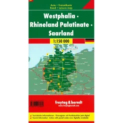 Freytag & Berndt  Westfalen Rheinland Pfalz Saarland vrijetijds- en  wegenkaart