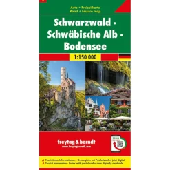 Freytag & Berndt Zwarte Woud Schwäbische Alb Bodensee vrijetijds- en wegenkaart