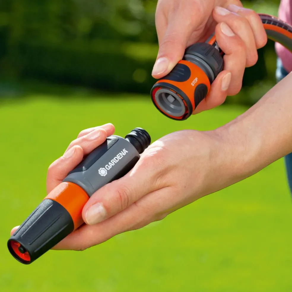 Gardena Slangstuk set 13 - 15 mm oranje zwart