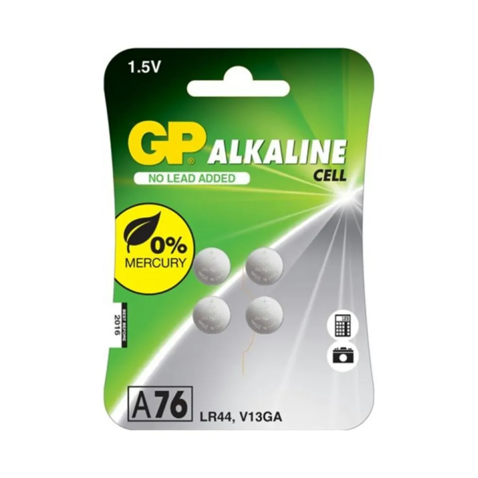 GP Batteries Alkaline LR44 knoopcel batterij 4-pack
