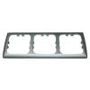 Haba C-line 3-voudig afdekraam zilver