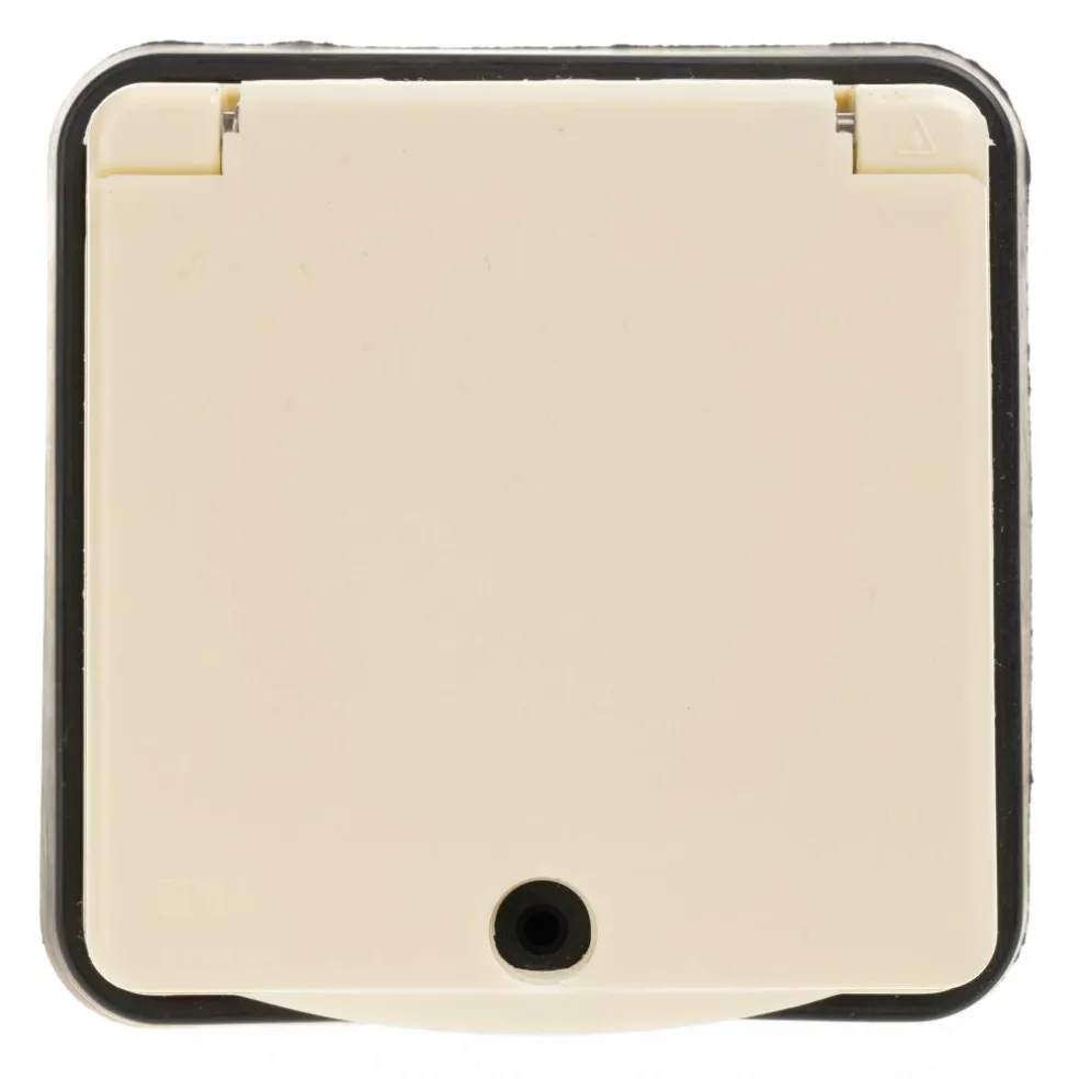 Haba wandcontactdoos 230 volt beige