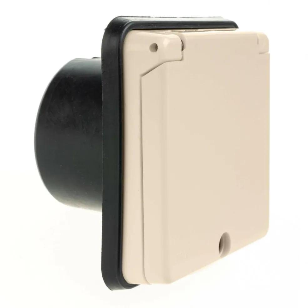 Haba wandcontactdoos 230 volt beige