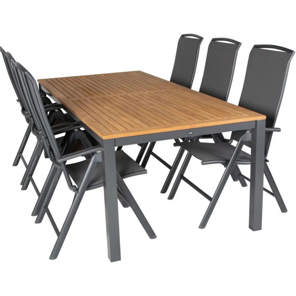 Hartman Sonata 220 Capri 6 verstelbaar tuinset xerix teak antraciet