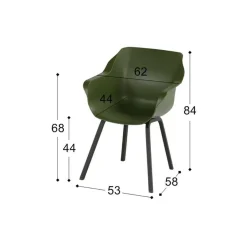 Hartman Sophie Element tuinstoel moss green