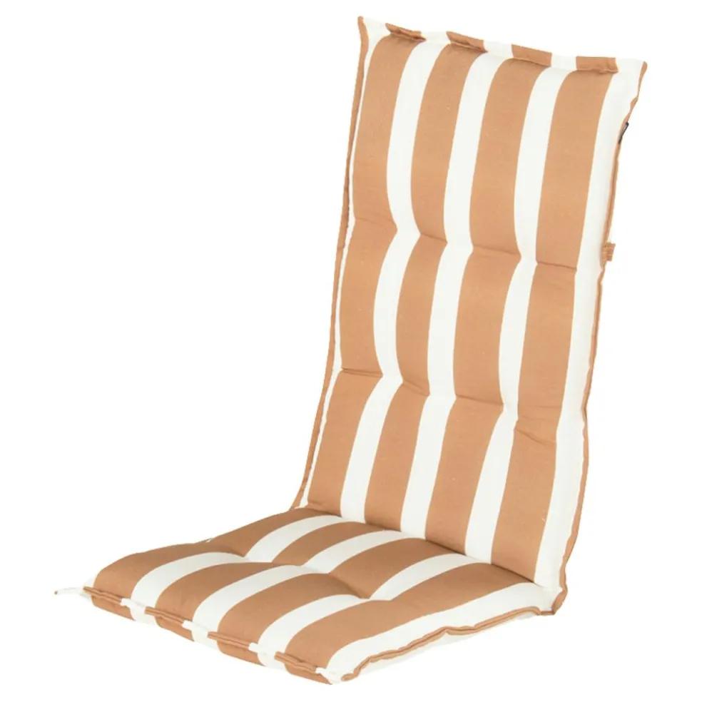 Hartman Tuinkussen hoge rug 123 x 50 x 8 roma caramel