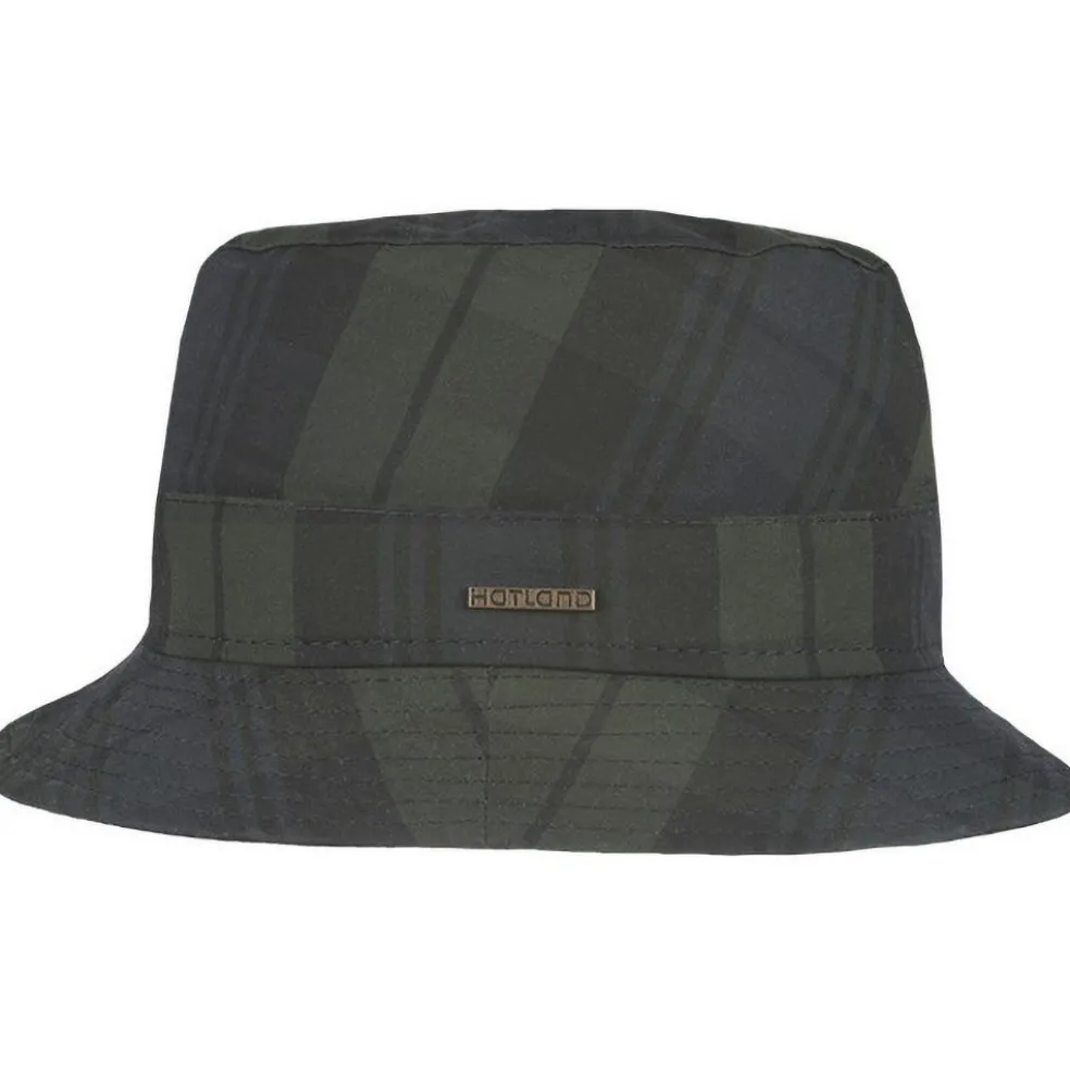 Hatland Desmond Waxed Cotton hoed navy
